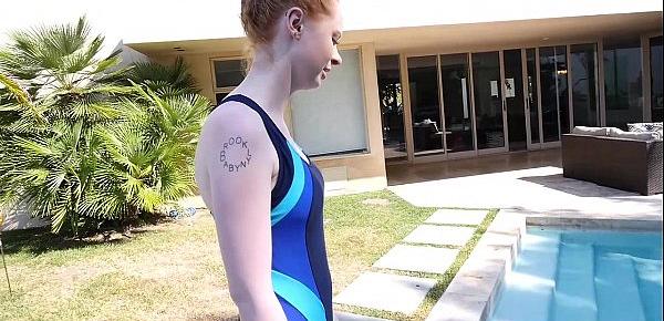  CFNMTeens - Pale Redhead Fucked By The Swimming Coach